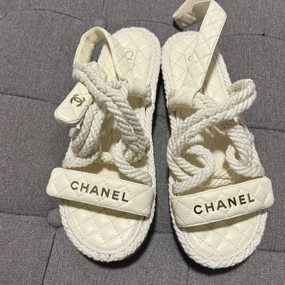 Chanel rope sandals